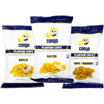 Congo-Brand Plantain Chips (5/4.5 oz)