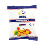 Congo-Brand Plantain Chips (12 Pack - 4.5-5 oz or 20 Pack - 1.5 oz) - Shipping